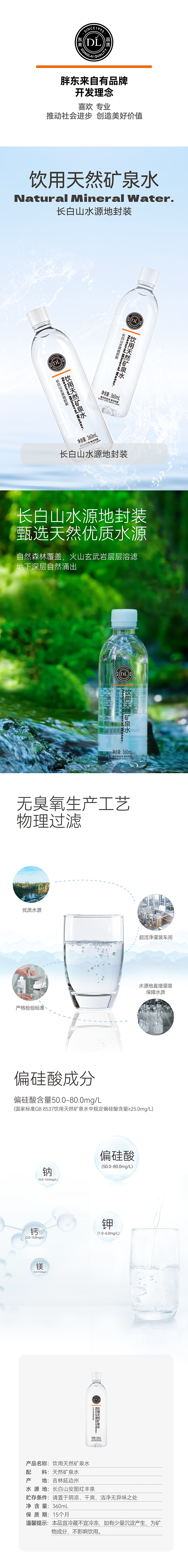 DL饮用天然矿泉水360ml*15（整箱发货） 商品详情图